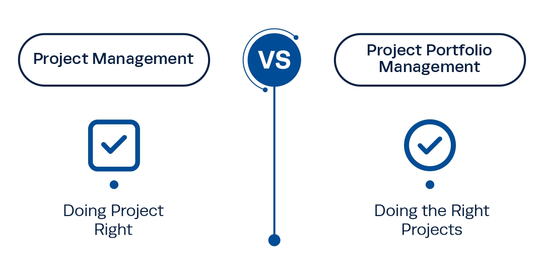 project portfolio management vs project management