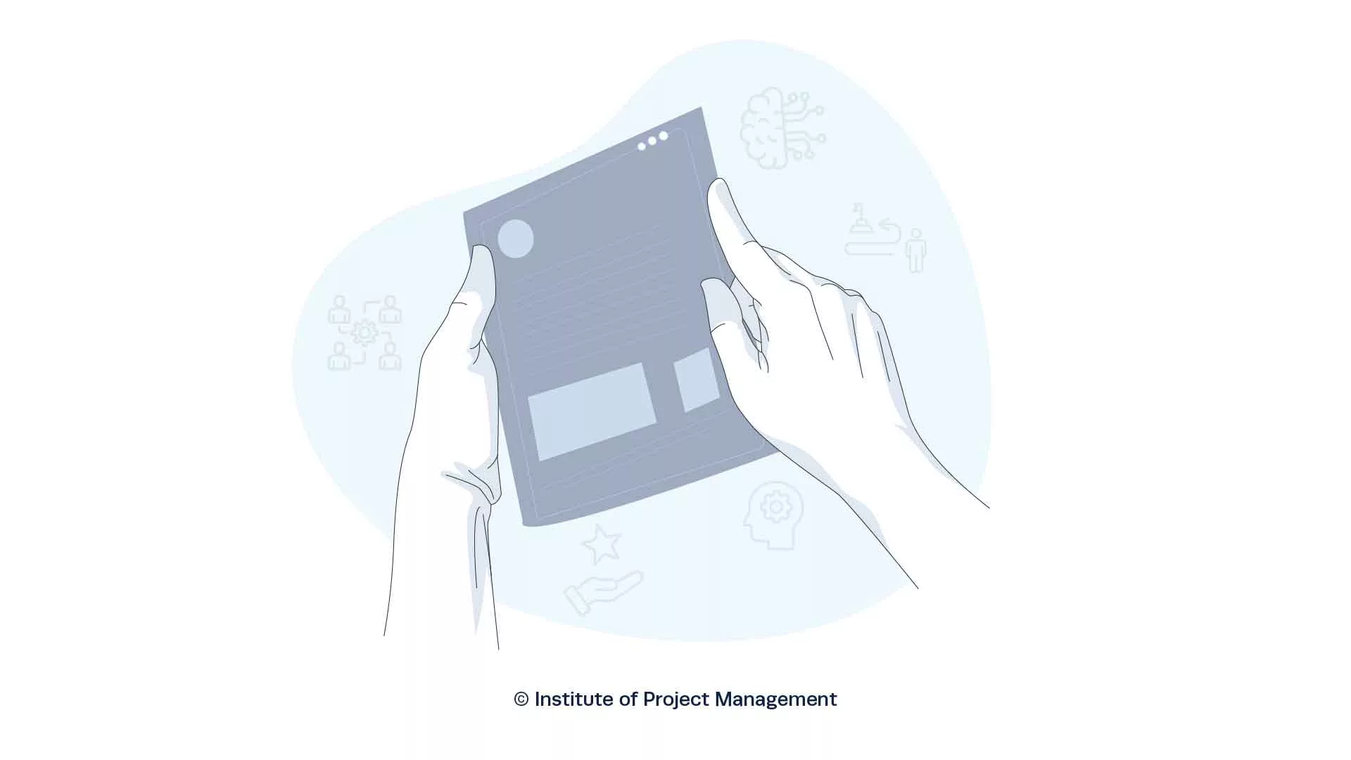 project management diploma illustration