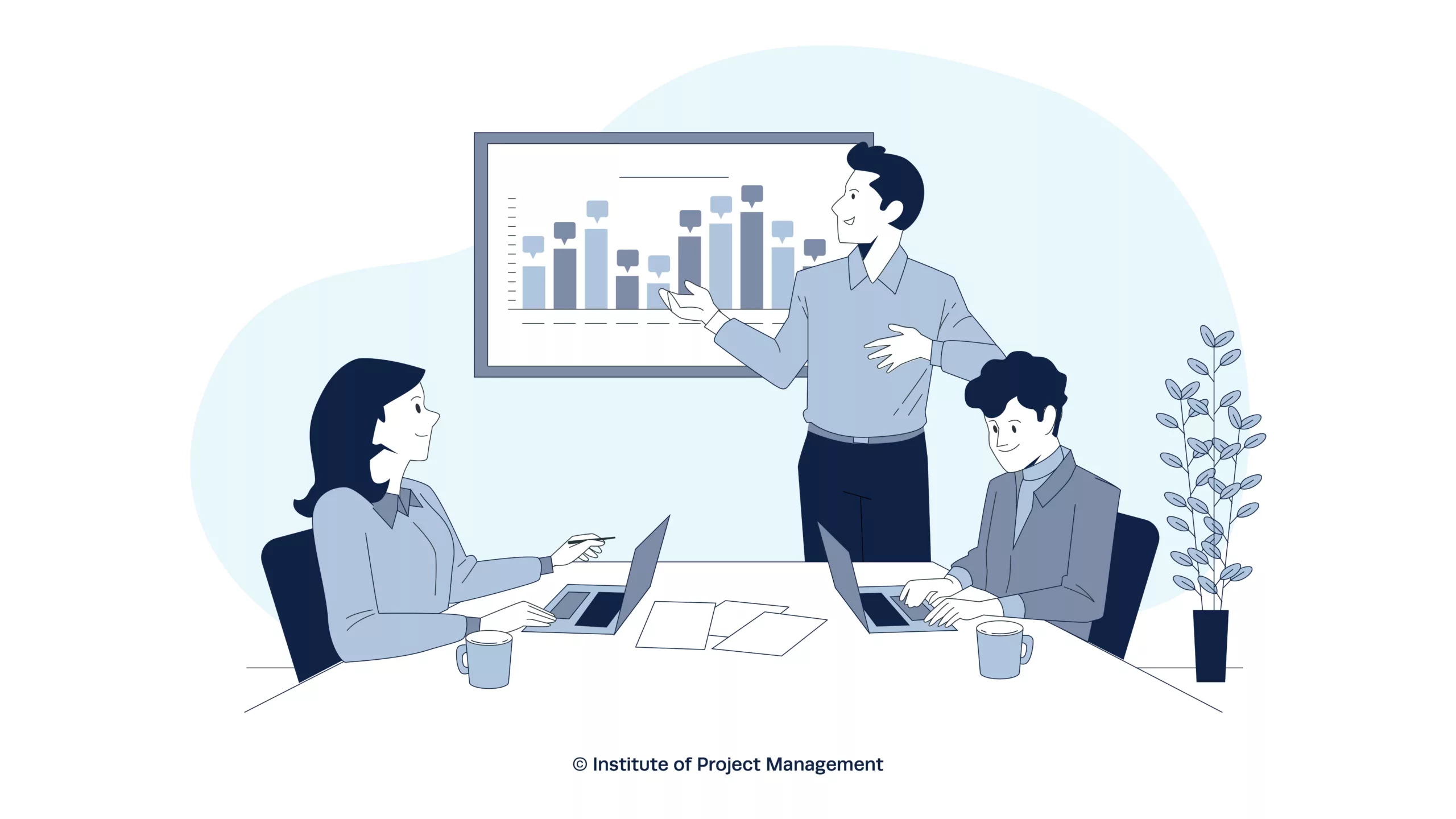 Project Management Training Illustration